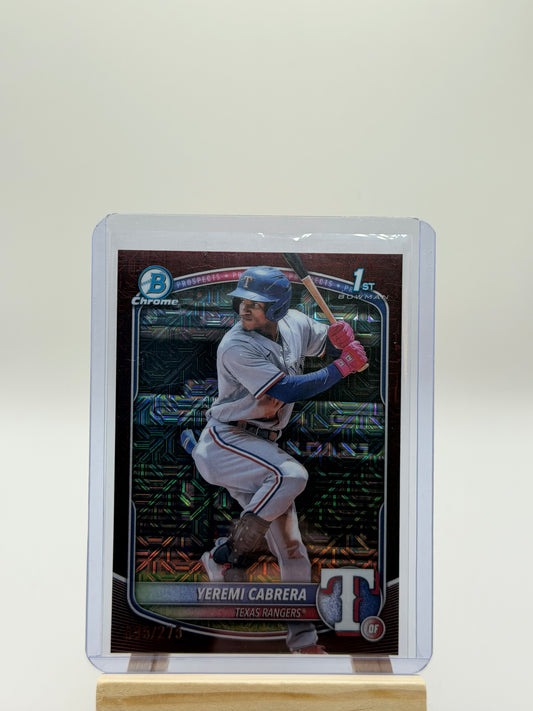 Yeremi Cabrera Burgundy Mojo Refractor