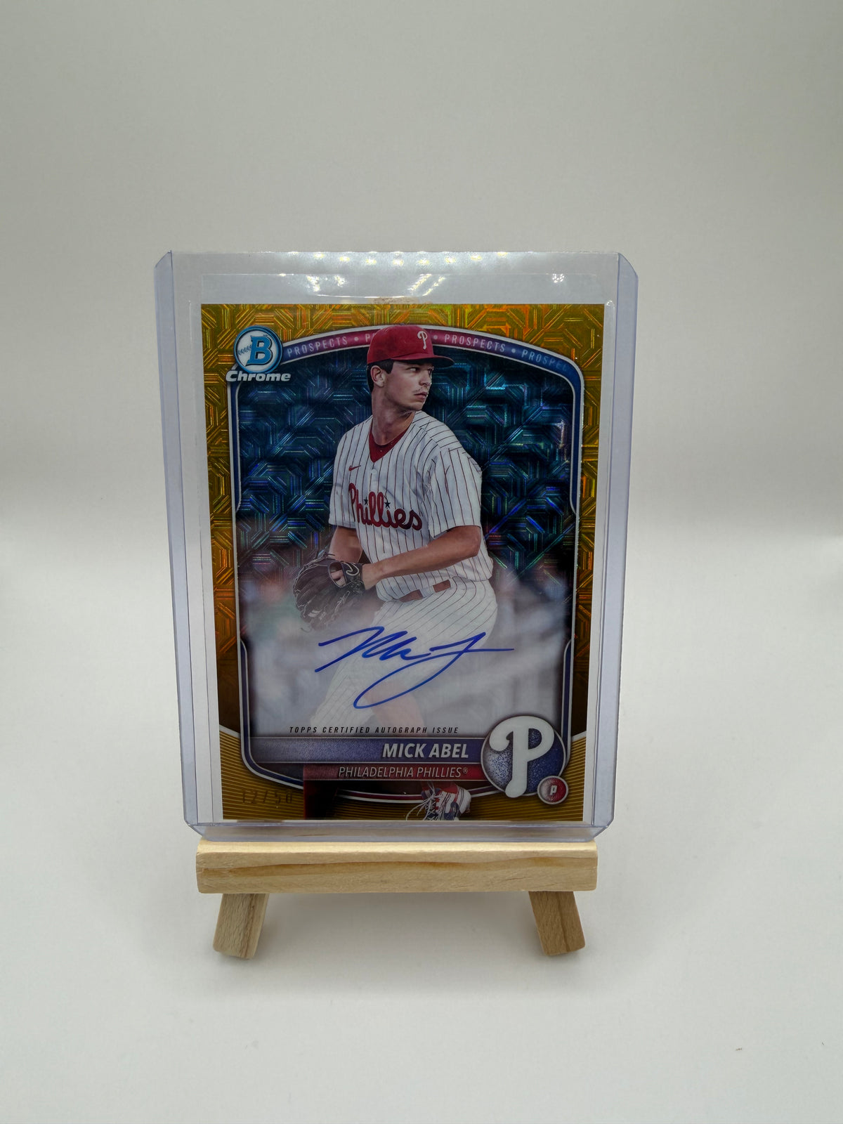 Mick Abel #/50 Gold Auto