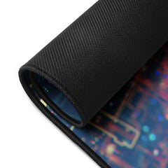 Large Padded Non-Slip Mousepad - Connections Print